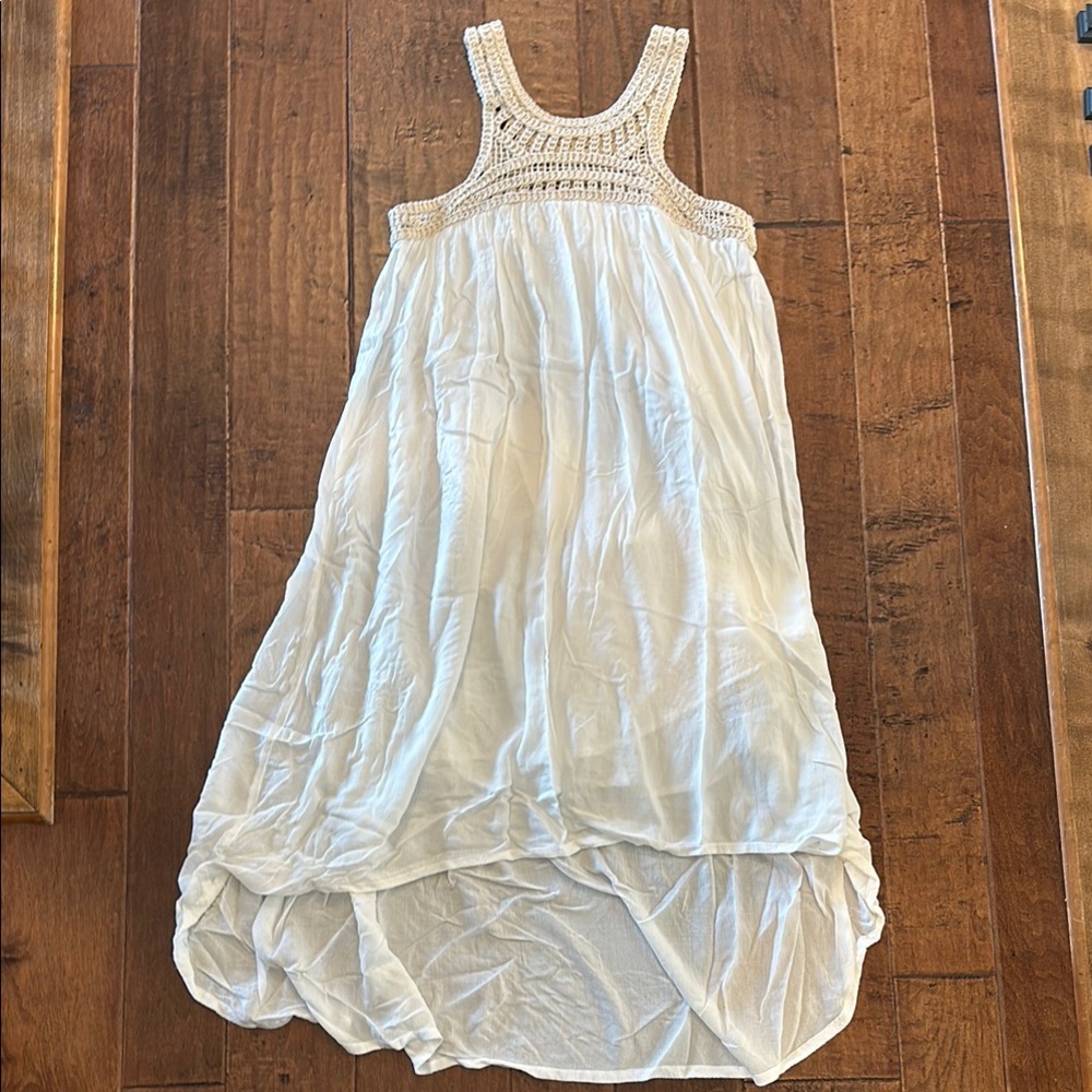 Chelsea & Violet White Asymmetrical Halter Sundress